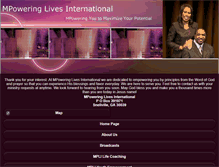 Tablet Screenshot of mpoweringlives.com